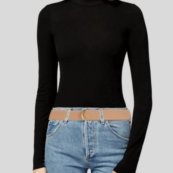 B-LOW THE BELT Mia Belt | Tan Pebbled Vegan Leather | NWT 50” - Picture 2 of 6